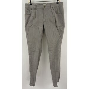 Cortefiel Weekend Men's 36 x 32 Gray Houndstooth Stretch Cotton 5 Pocket Pants